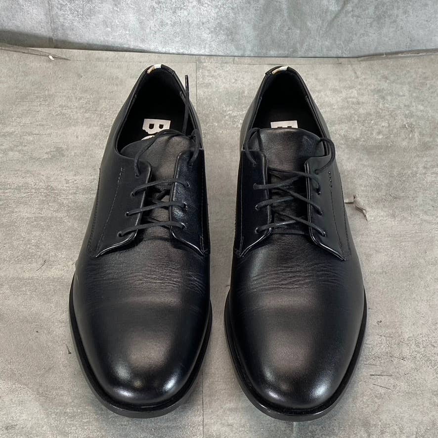 BOSS By Hugo Boss Men's Black Leather Colby Lace-Up Derby Dress Shoes SZ 7.5