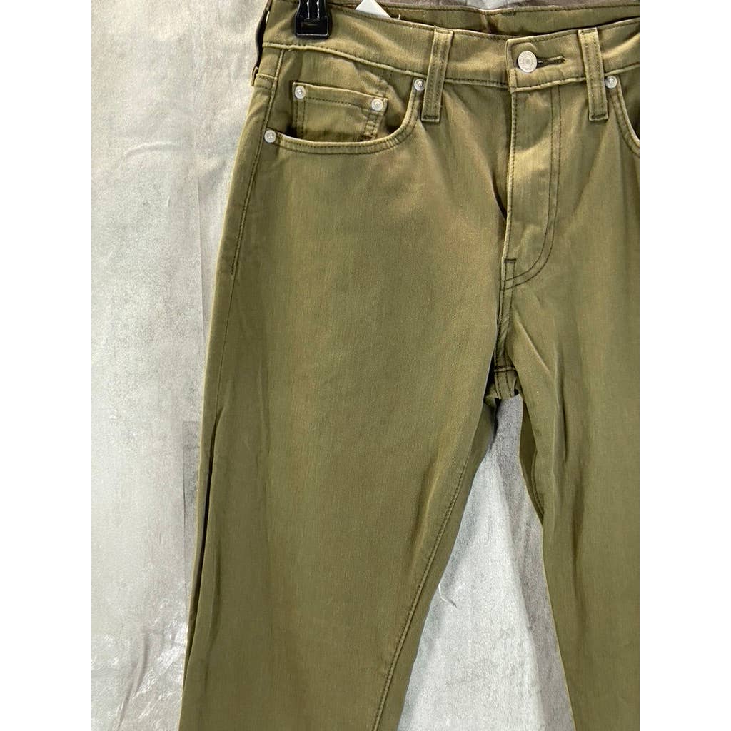 LEVI'S Men's Dark Green 502 Tapered Hi-Ball Chino Pants SZ 30