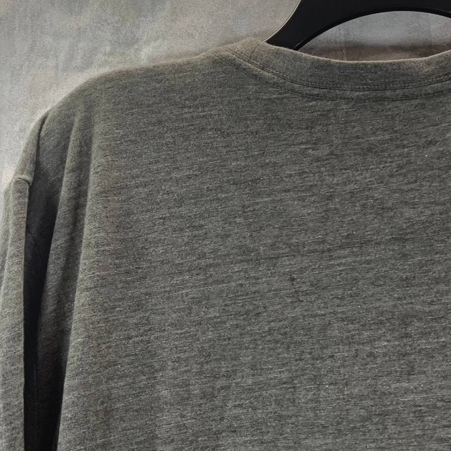 LUCKY BRAND Men's Gray Rock-N-Pocker Graphic Crewneck Short-Sleeve Shirt SZ XL
