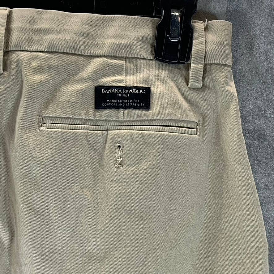 BANANA REPUBLIC Men's Khaki Straight-Fit Emerson Stretch Chino Pants SZ 28X30