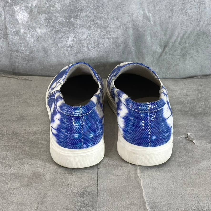 NATURALIZER Women's Blue Tie-Dye Aileen Round-Toe Slip-On Sneakers SZ 10