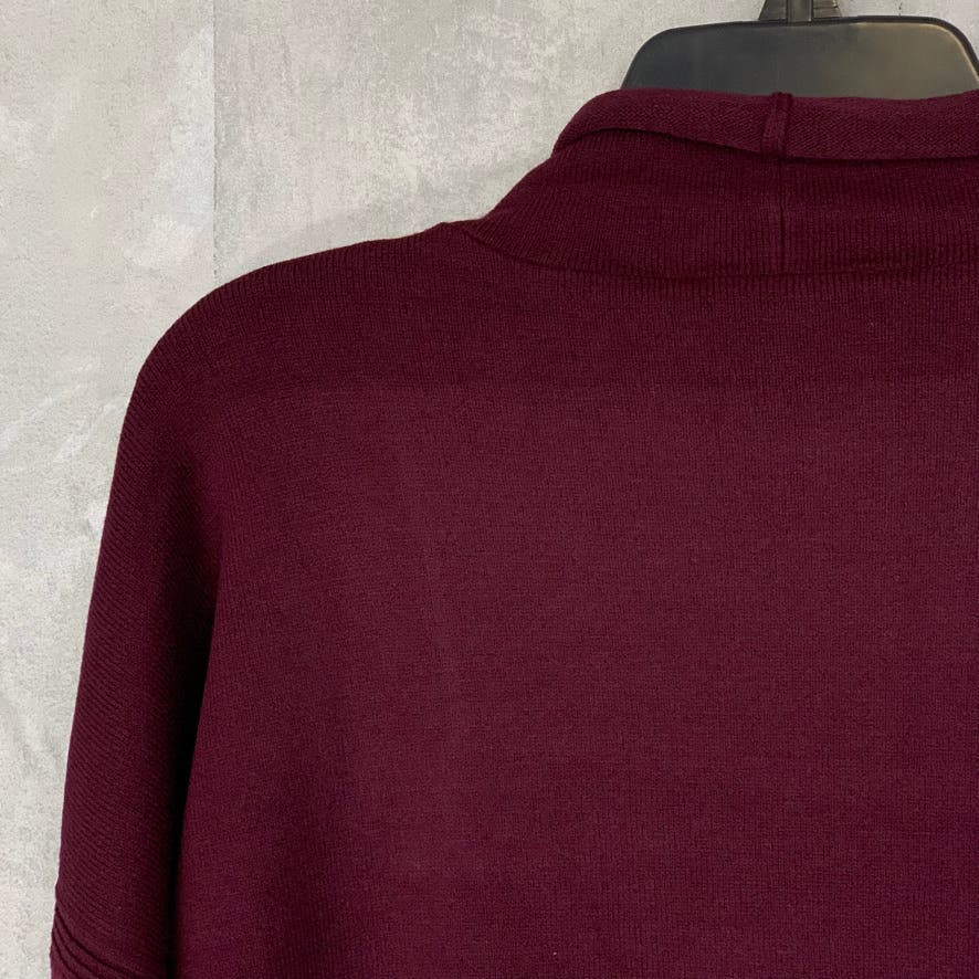 FRENCH CONNECTION Wine Turtleneck Long Sleeve Pullover Sweater SZ M