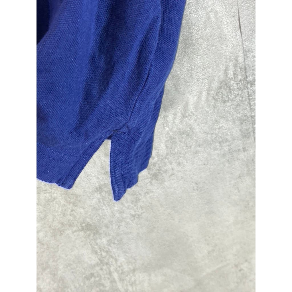 TOMMY HILFIGER Men's Blue Slim-Fit Short Sleeve Polo Shirt SZ M