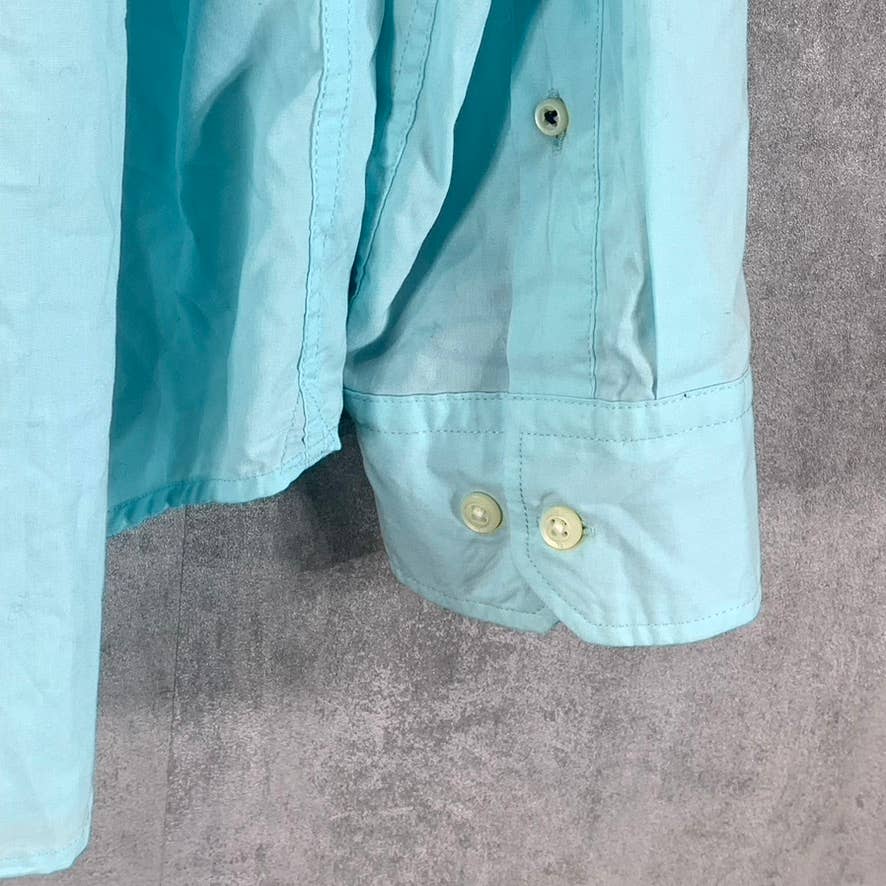 BANANA REPUBLIC Men's Light Blue Candem-Fit Custom 078 Wash Button-Up Shirt SZXL