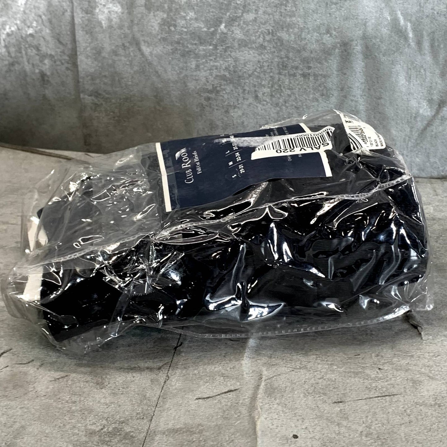 CLUB ROOM Men's Solid Black Full-Cut Tagless No-Ride Up 8-Pack Briefs SZ XL