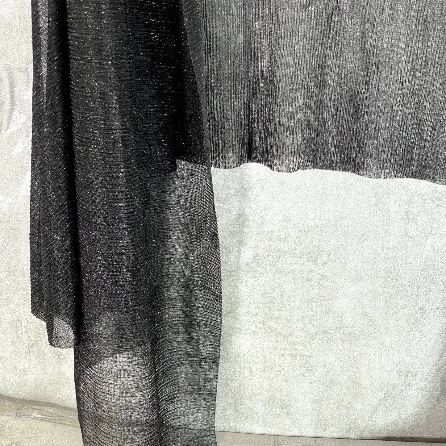 INC INTERNATIONAL CONCEPTS Women's Black Metallic Sheer Evening Shawl SZ OS