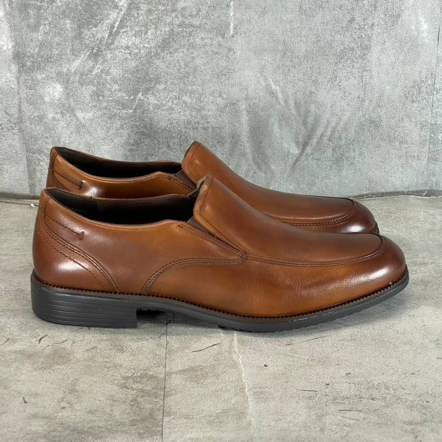 ROCKPORT Men's Wide Width Tan Total Motion Dressport Slip-On Shoes SZ 8.5W