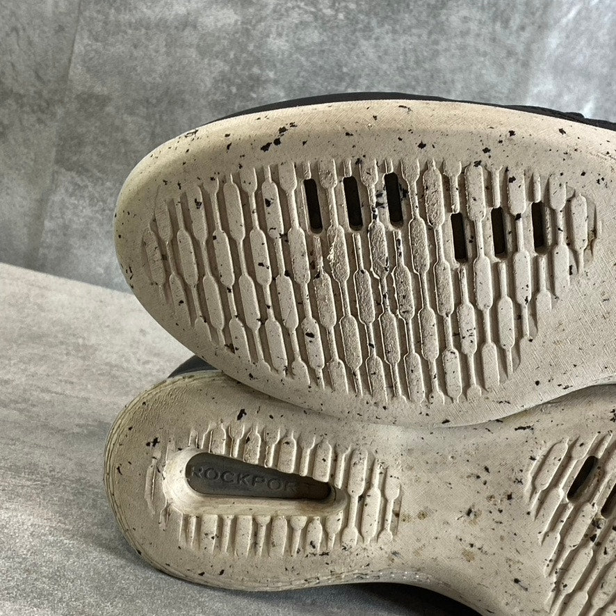 ROCKPORT Women's Black Knit TruFLEX Fly Washable Bungee Slip-On Sneakers SZ 8.5