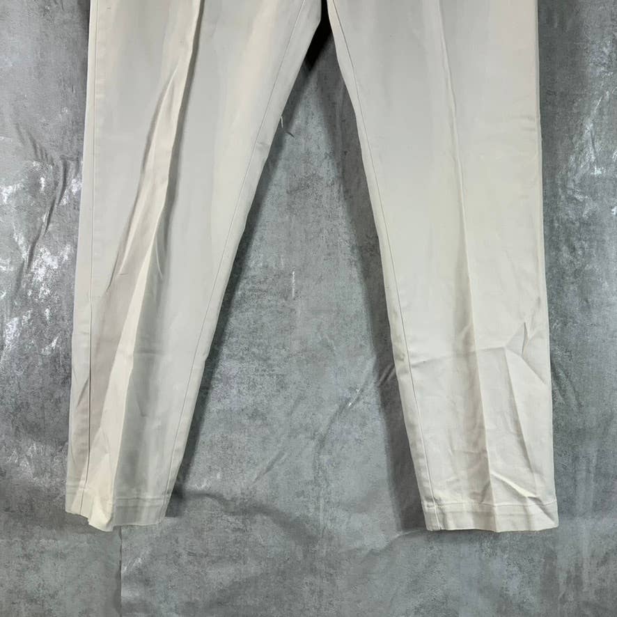 J.CREW Men's Beige Mercantile Flex Slim-Fit Chino Pants SZ 33X32