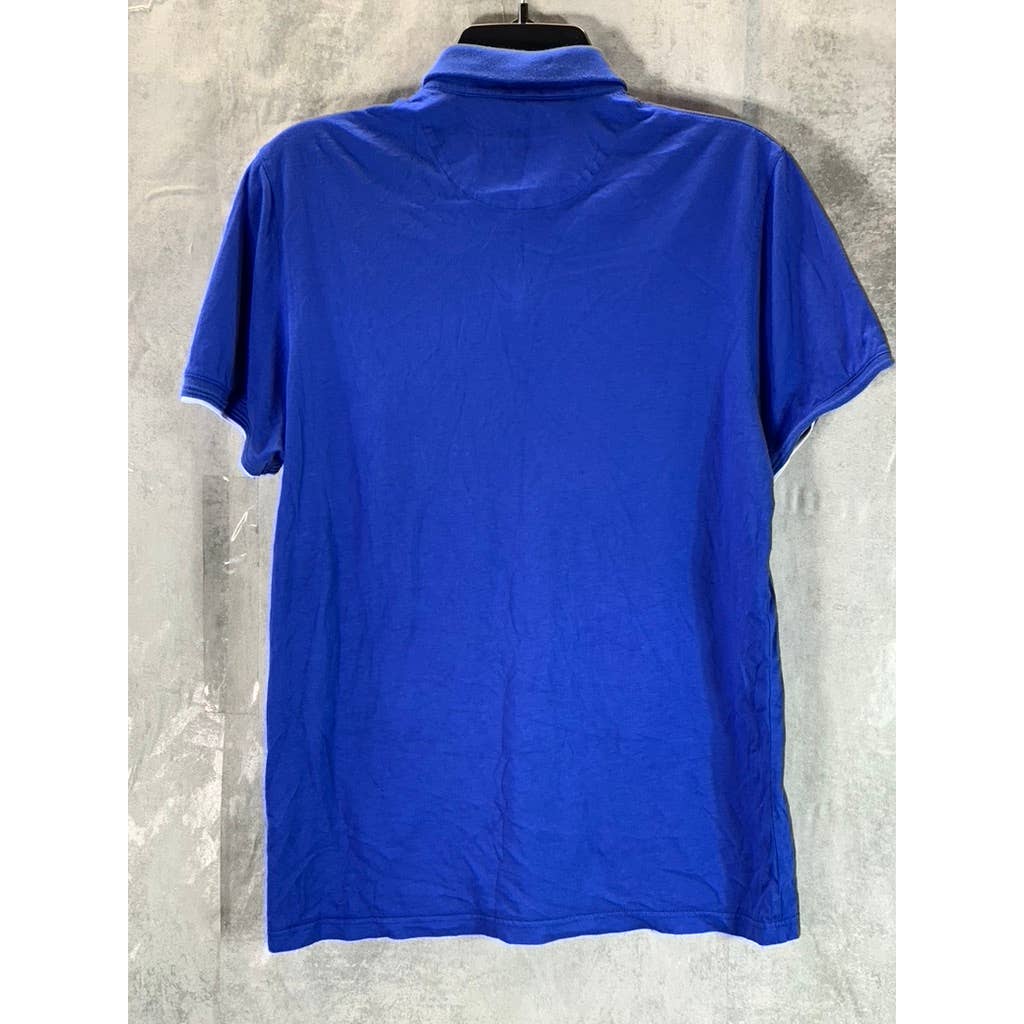 TED BAKER LONDON Men's Dark Blue Short Sleeve Polo Shirt SZ 3