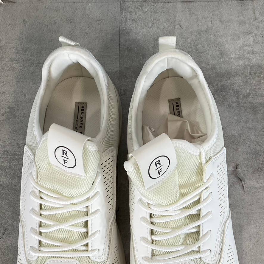 RESERVED FOOTWEAR NEW YORK Men's White The Chantrey Lace-Up Sneakers SZ 10.5