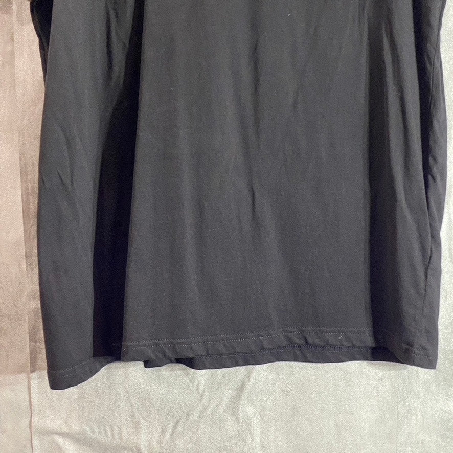 CALVIN KLEIN Men's Black/White Logo Graphic Short Sleeve Crewneck T-Shirt SZ XL