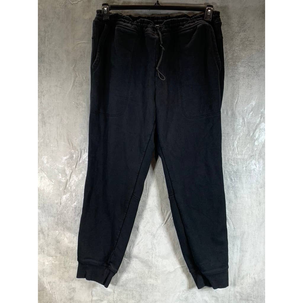 GOODFELLOW & CO Men's Black Solid Drawstring Pull-On Joggers SZ XL