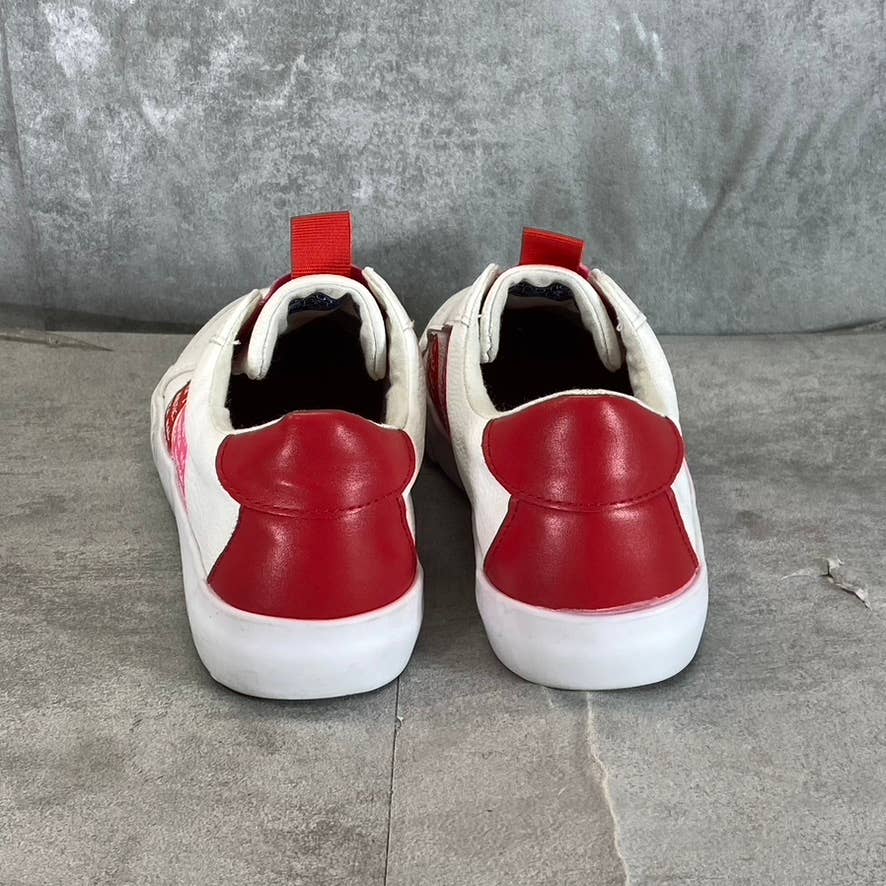NAUTICA Women's White/Red/Pink Marita Round-Toe Slip-On Sneakers SZ 6