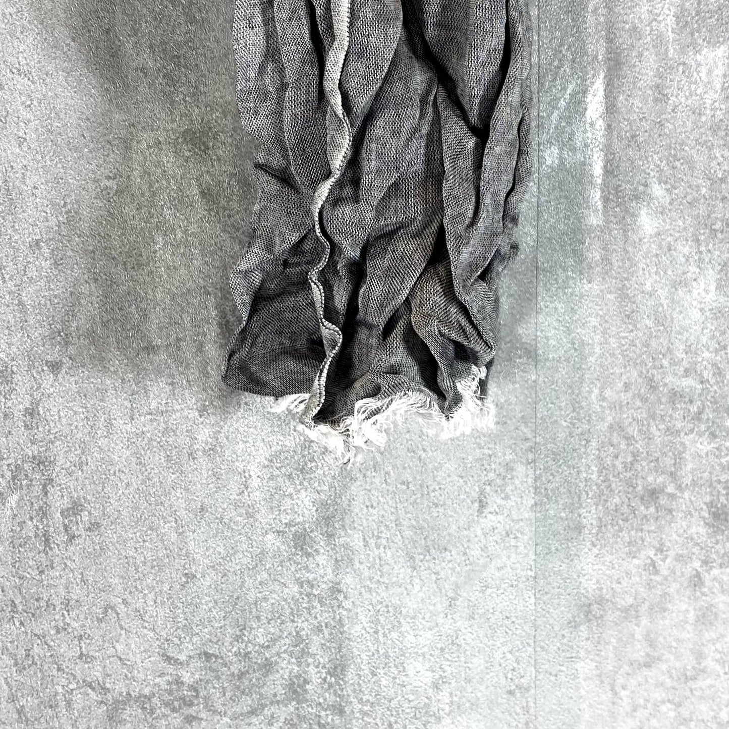 CALVIN KLEIN Women's Black Solid Chambray Lightweight Scarf SZ OS