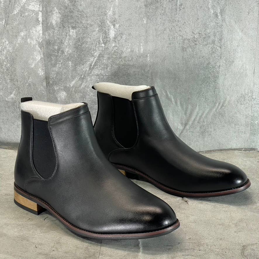VANCE CO. Men's Wide Width Black Landon Pull-On Dress Boots SZ 12W