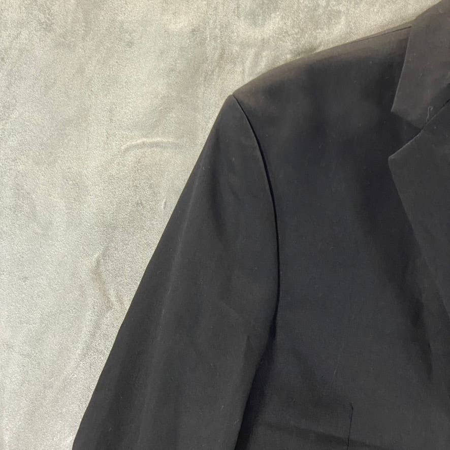 ZARA Men's Black Solid Two-Button Cool Comfort Lapel Collar Basic Blazer SZ 35