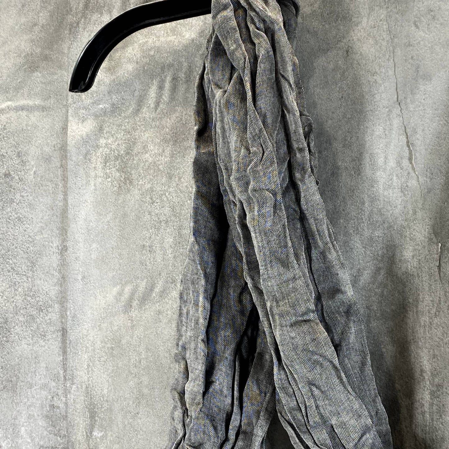 CALVIN KLEIN Women's Black Solid Chambray Lightweight Scarf SZ OS