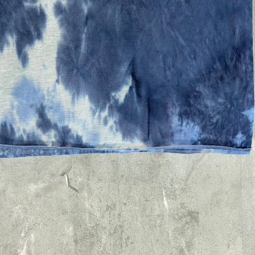 JENNI Women's Blue Tie-Dye Lightweight Jersey Wrap SZ OS