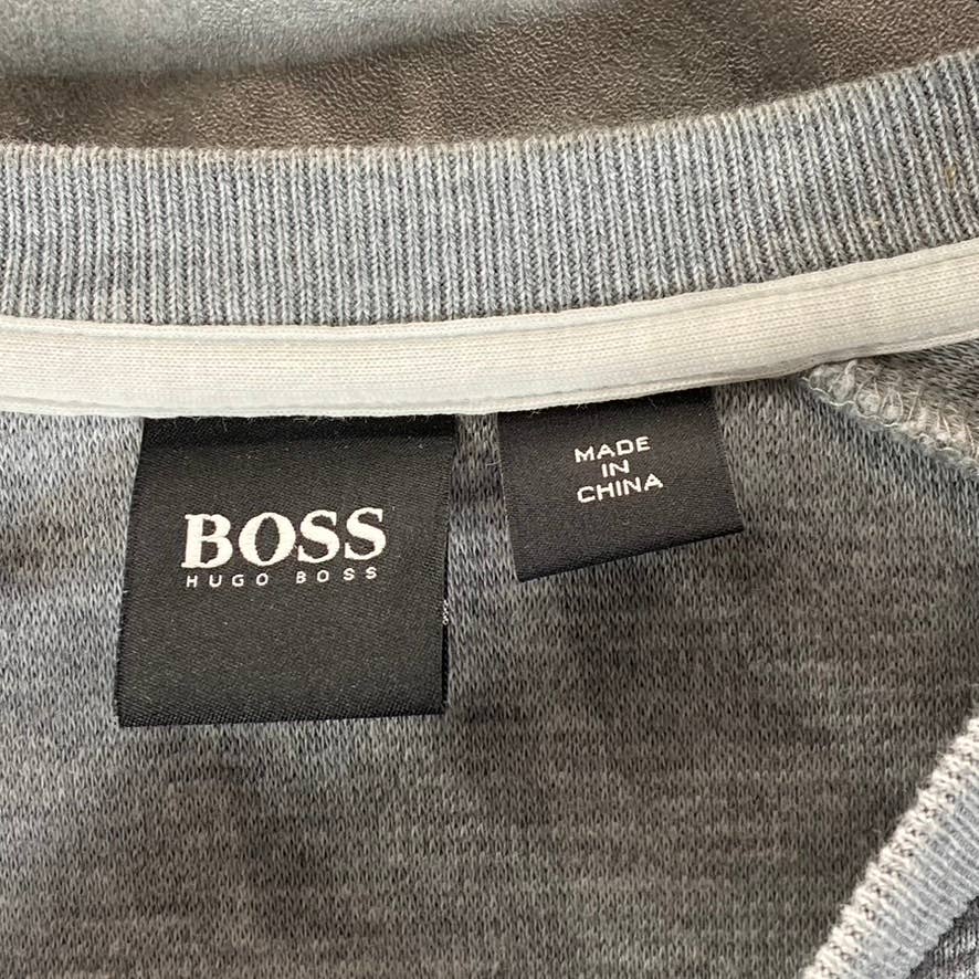 HUGO BOSS Women's Gray Bodywear Waffle Texture Logo Waistband Lunge Set SZ M