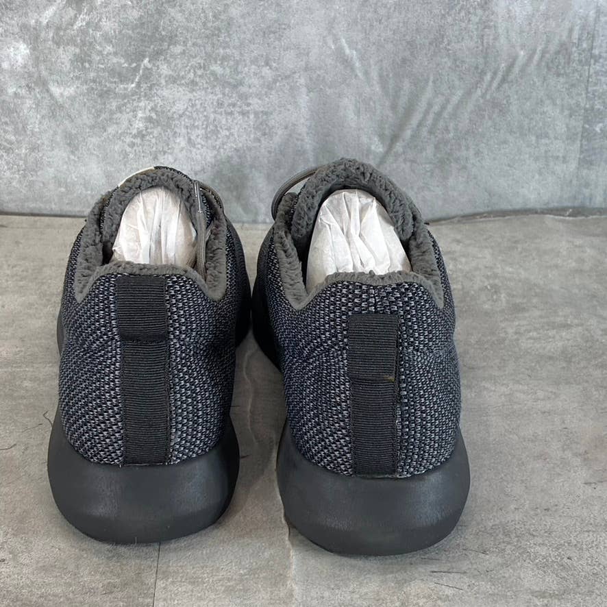 HYBRID GREEN LABEL Men's Black Knit Cloud Low-Top Lace-Up Sneakers SZ 10