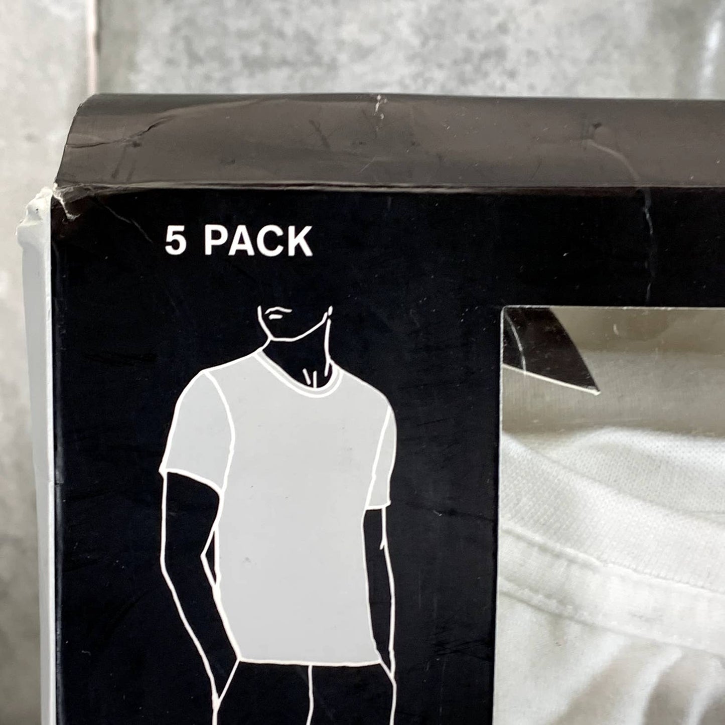 ALFANI Alfa-Tech Men's Solid White 5-Pack Crewneck Short-Sleeve T-Shirts SZ L