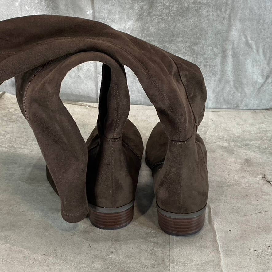 MICHAEL MICHAEL KORS Women's Brown Bromley Stretch Over-The-Knee Boots SZ 8
