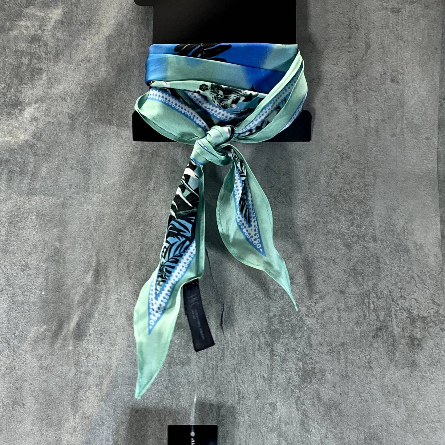 INC INTERNATIONAL CONCEPTS Women's Turquoise Palm-Print Kite Scarf SZ OS