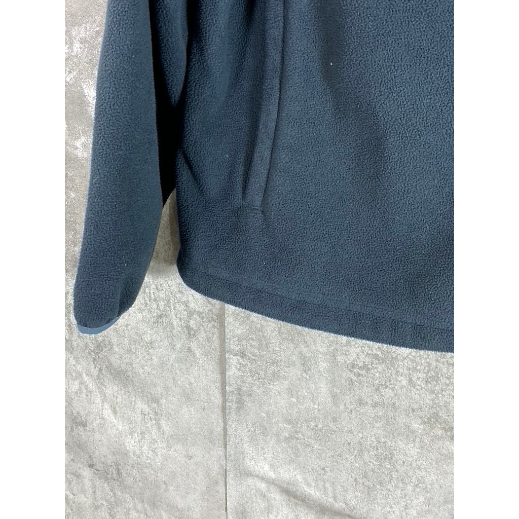 L.L. BEAN Men's Navy Fleece Polortec Zip-Up Sweater SZ M