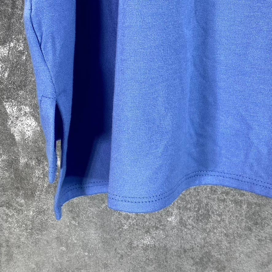 ALFANI Women's Blue Crewneck Short-Sleeve Tunic Top SZ XL