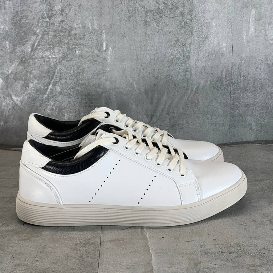 ASTON MARC Men's White Stallion Comfort Court Lace-Up Sneakers SZ 9