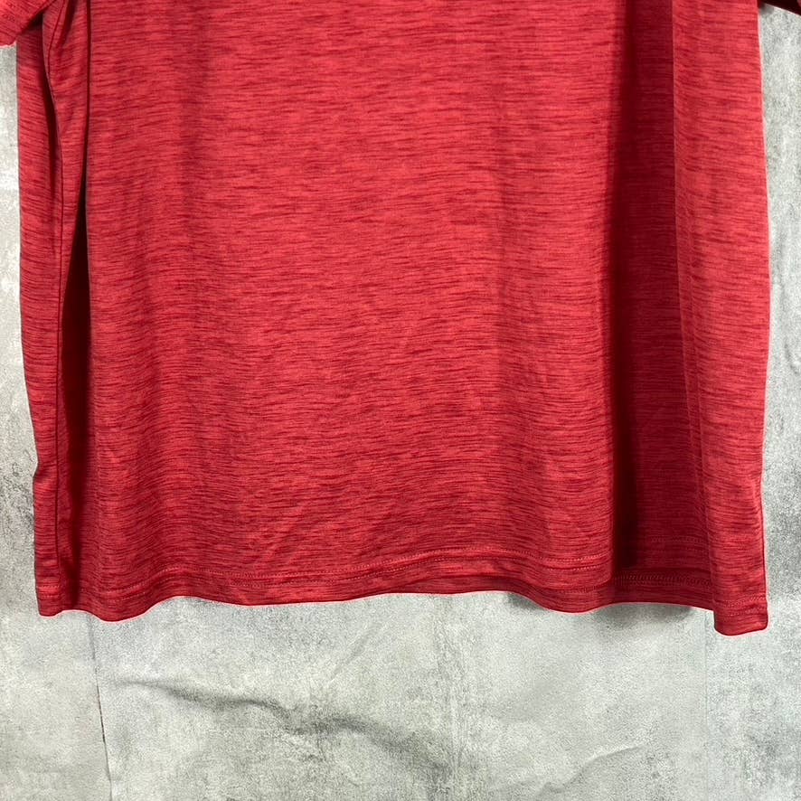ARIAT TEK Men's Red Charger Vertical Flag Short-Sleeve Crewneck T-Shirt SZ XL