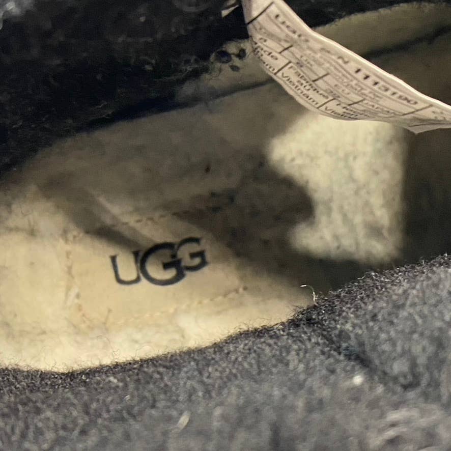 UGG Women's Black Logo Classic Clear Mini Waterproof Pull-On Ankle Boots SZ 8