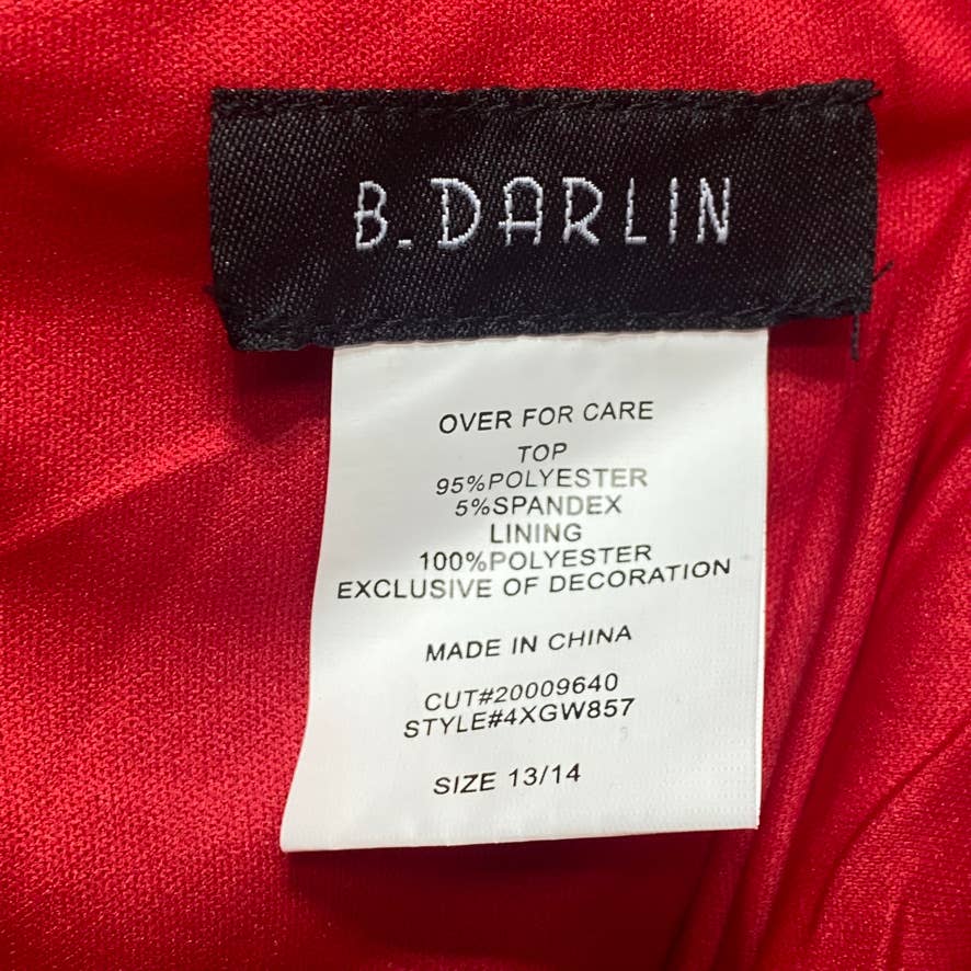 B. DARLIN Red Bodycon Mini Skirt SZ 13/14
