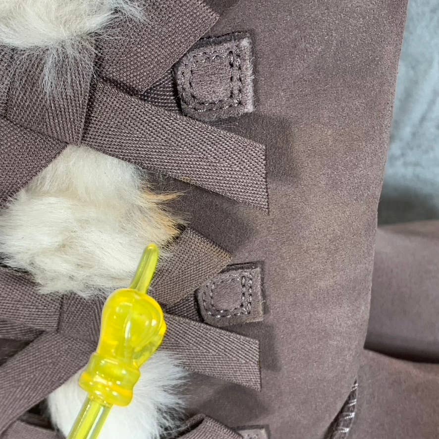 KOOLABURRA By UGG Women's Cinder Victoria Faux-Fur Tall Pull-On Boots SZ 6