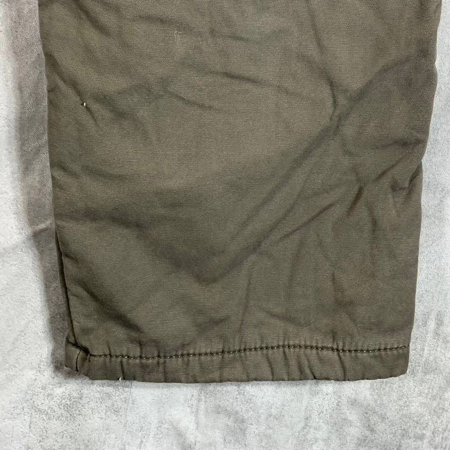 SMITHS WORKWEAR Men's Tan Fleece Lined Canvas Cargo Pants SZ 40X30