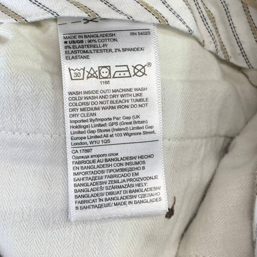 BANANA REPUBLIC Men's Khaki Straight-Fit Emerson Stretch Chino Pants SZ 28X30
