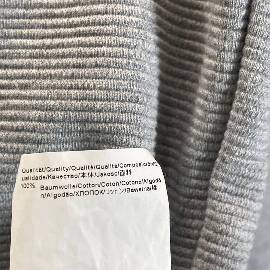 HUGO BOSS Women's Gray Bodywear Waffle Texture Logo Waistband Lunge Set SZ M