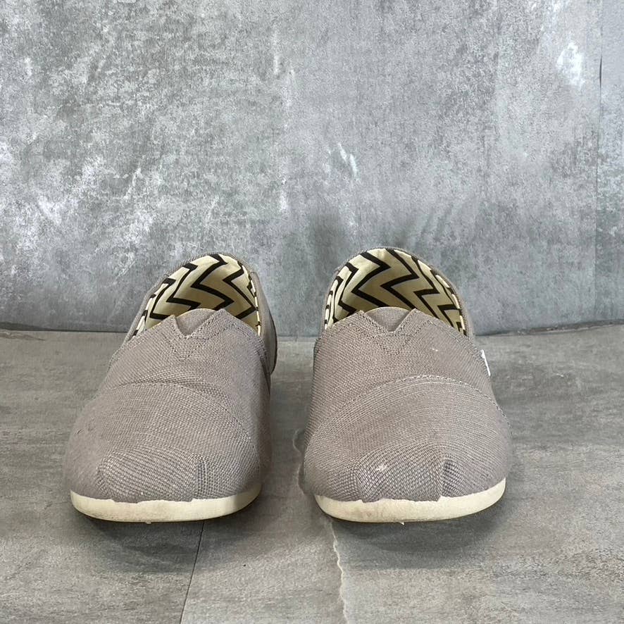 TOMS Women's Morning Dove Canvas Alpargata Recycled Lightweight Flats SZ 10