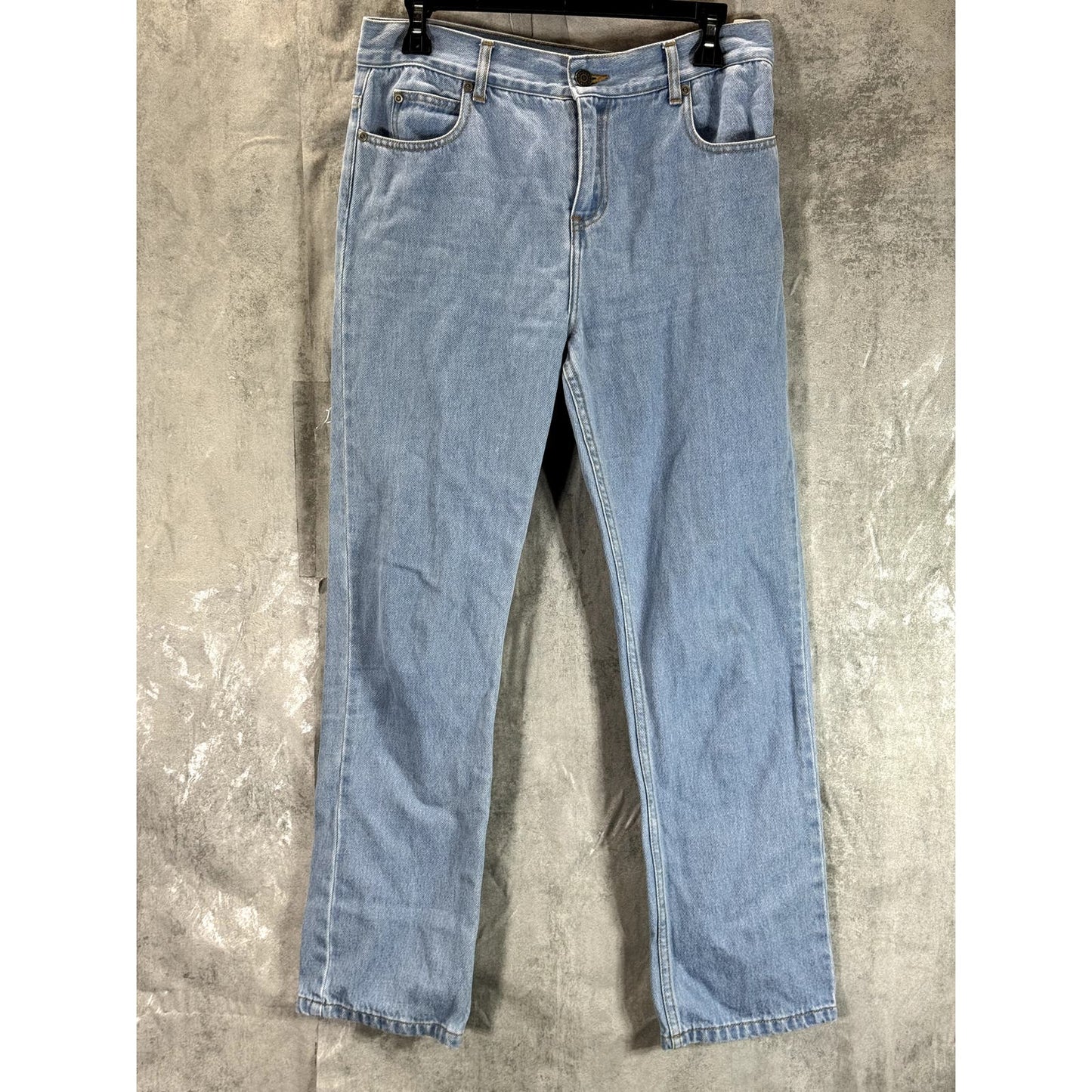 MAISON LABICHE Paris Women's Light Blue Straight Leg Denim Jeans SZ 28