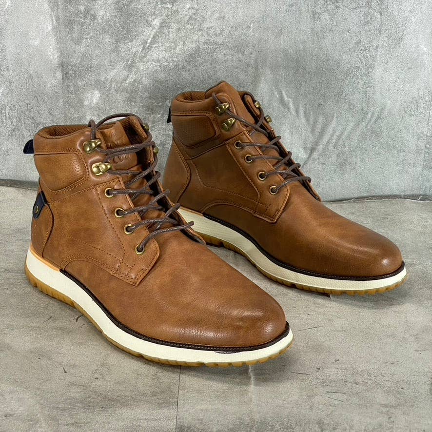 NEW YORK & COMPANY Men's Tan Gideon Lace-Up Ankle Sneaker Boot SZ 9