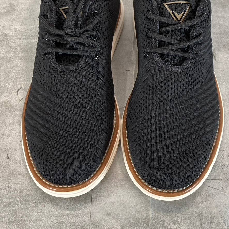 VANCE CO. Men's Black Knit Novak Comfort Foam Lace-Up Dress Shoes SZ 8