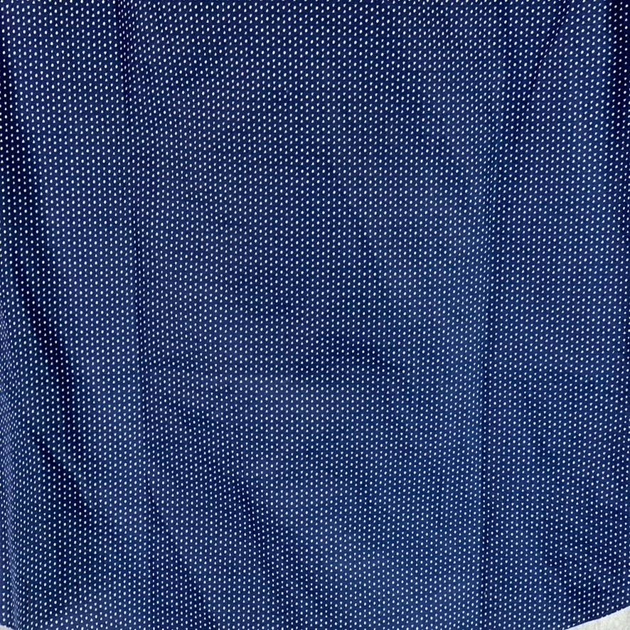 BANANA REPUBLIC Men's Navy Dot Print Non-Iron Tailored Slim-Fit Shirt SZ L