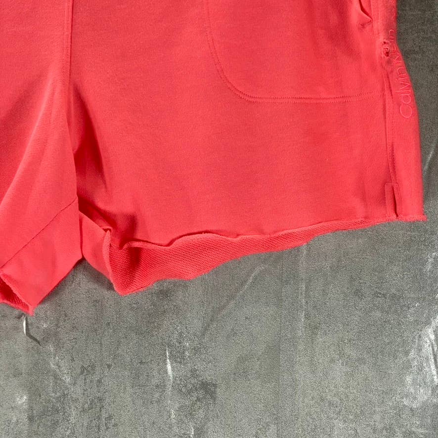 CALVIN KLEIN Performance Women's Raw-Hem Drawstring Shorts SZ XL