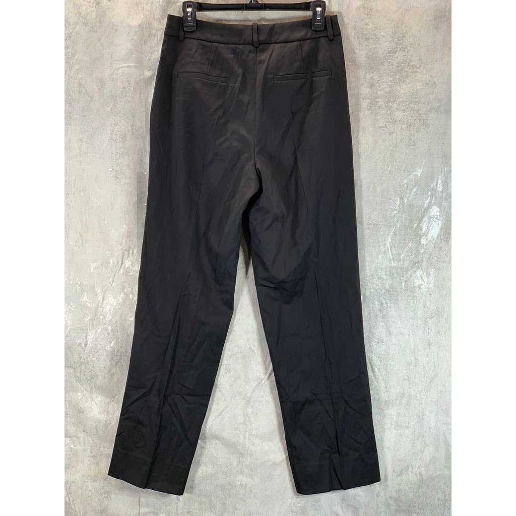 AYR Women's Black Solid Pleated Dress Pants SZ 6