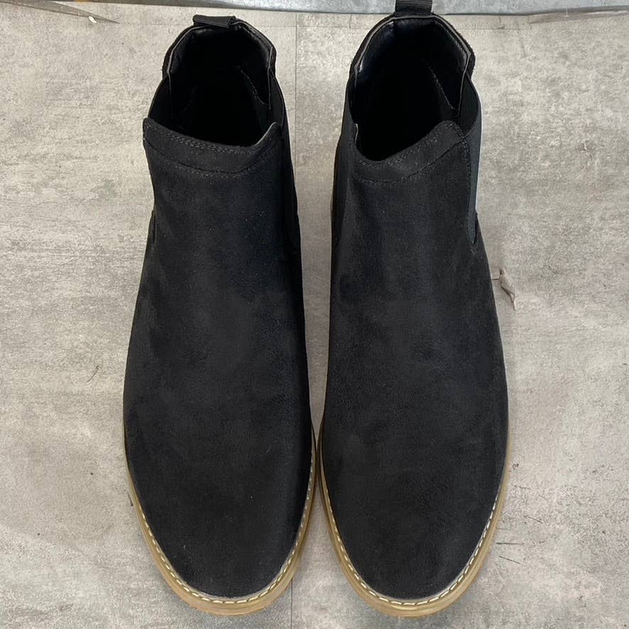 VANCE CO. Men's Wide Width Black Marshall Pull-On Chelsea Boots SZ 10.5W