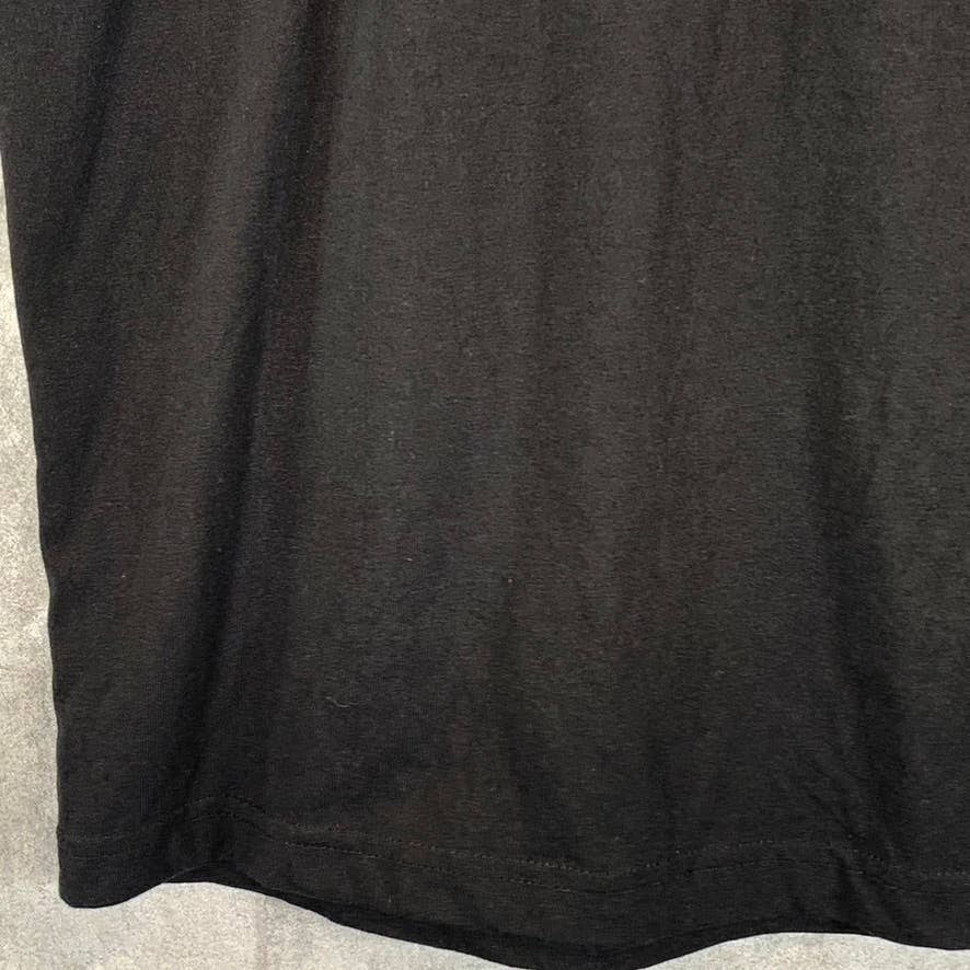 EDDIE BAUER Men's Black Solid Crewneck Short-Sleeve T-Shirt SZ 2XL
