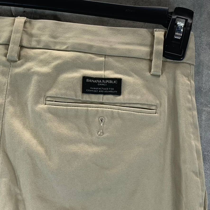 BANANA REPUBLIC Men's Khaki Straight-Fit Emerson Stretch Chino Pants SZ 28X30