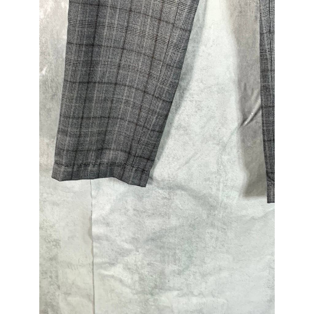 BAR III Men's Grey Plaid Slim-Fit Flat Front Suit Pants SZ 30X32