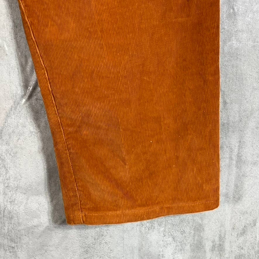 LANDS' END Men's Rust Traditional-Fit Comfort-Waist Corduroy Pants SZ 38